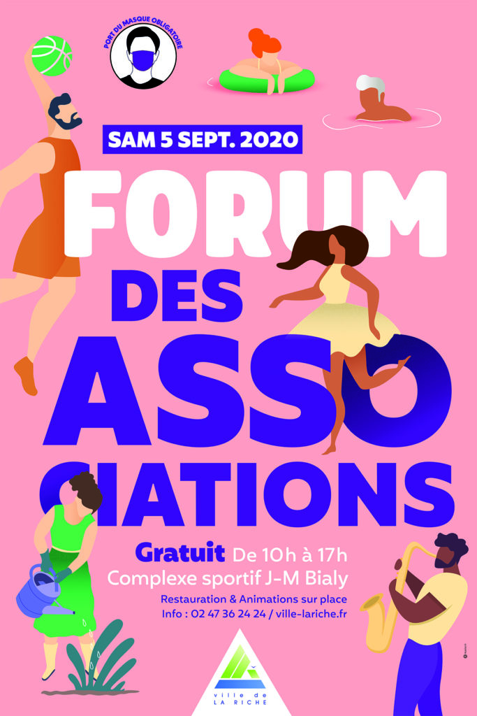 Samedi 5 septembre 2020 : forum des associations de La Riche