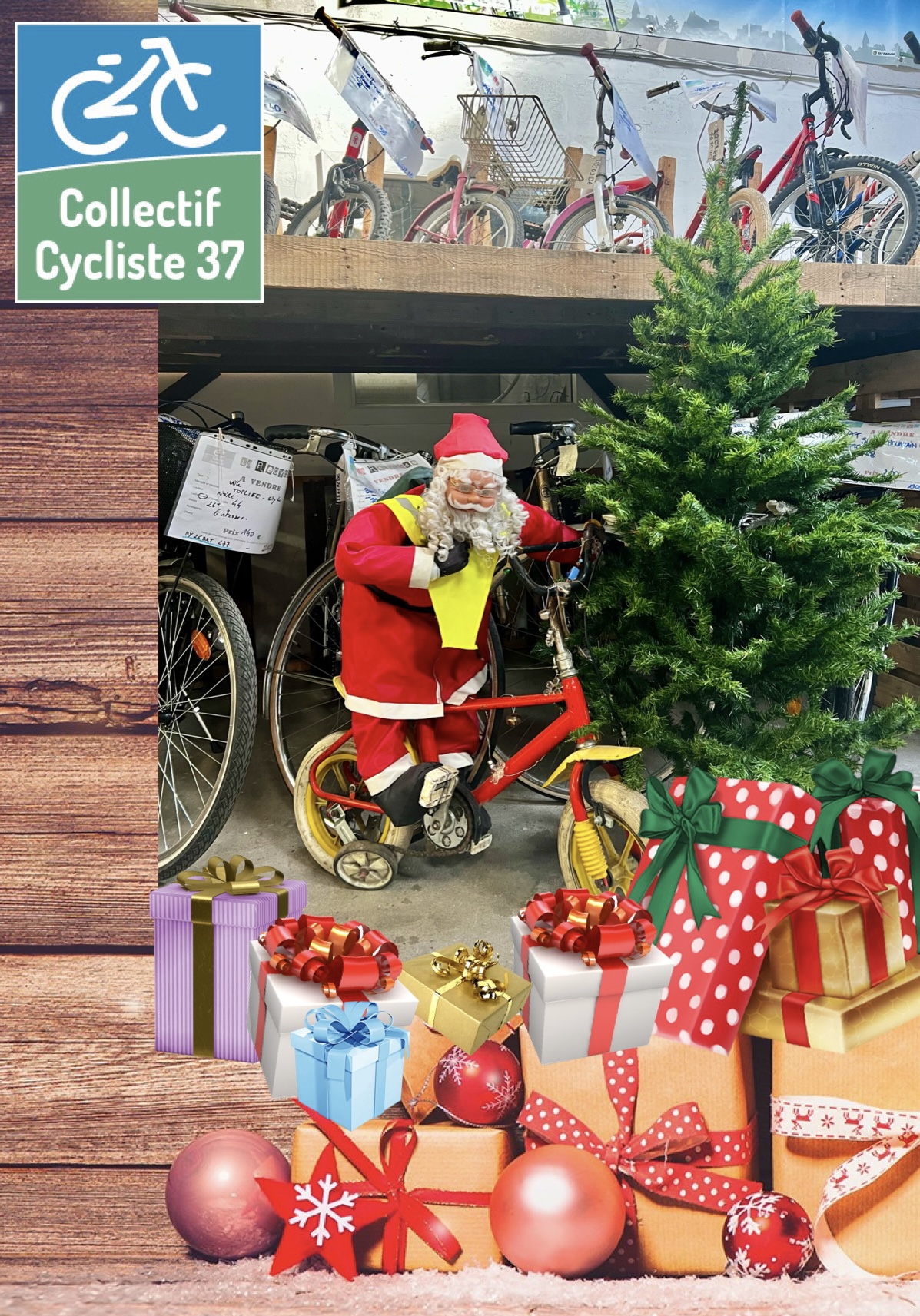 Pour Noël, avec la carte cadeau du CC37 offrez du vélo ! Collectif