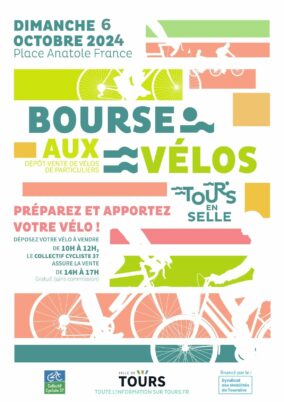 Bourse aux vélos à Tours : dimanche 6 octobre 2024 à l’occasion de la Fête du vélo