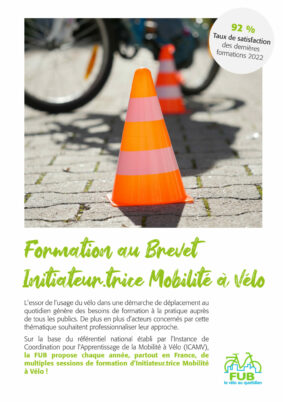 Brevet Initiateur Mobilité Vélo (IMV) : une session à Tours du 22 au 25 octobre 2024