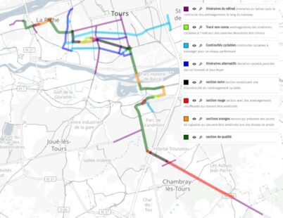 Projet Lignes2tram, la contribution du Collectif Cycliste 37